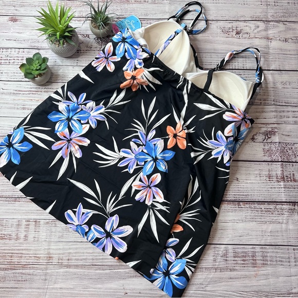 Swim Solutions Swim Top with Bust Support - Picture 4 of 6